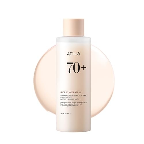 Anua, Rice 70 Glow Milky Toner, 8.45 Fl Oz (250 Ml)