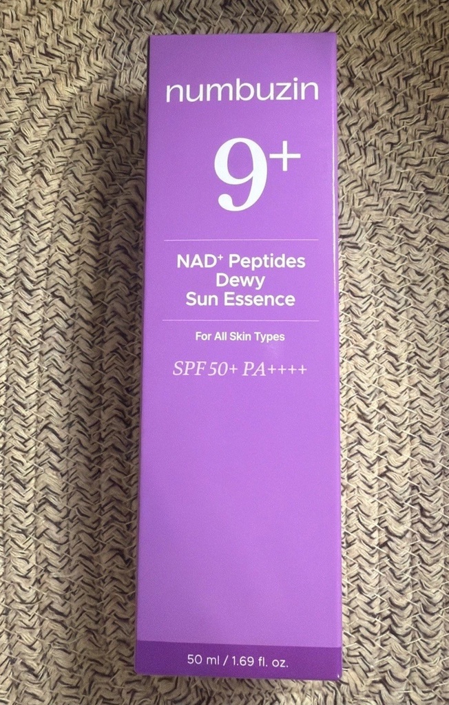 Numbuzin No.9 NAD Peptides Dewy Sun Essence SPF 50 PA++++ Korean Version